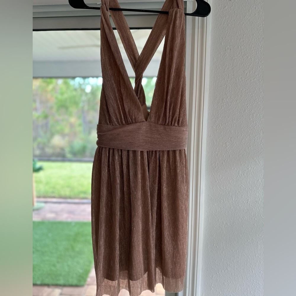 Lulus Rose Gold NYE Dress Size XL